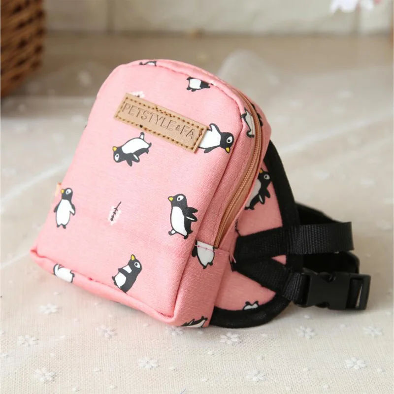 С животным принтом рюкзак для домашних животных с грудь веревка поводок уличная