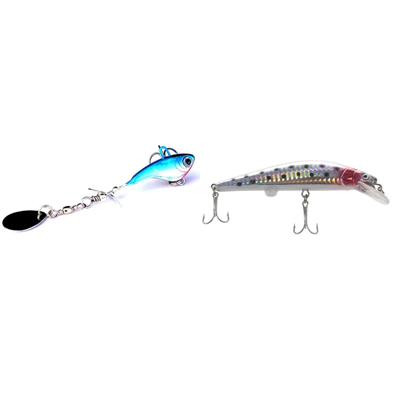 

12 г приманка с лезвием для морского окуня, рыболовный Спиннер, металлическая рыболовная приманка, металлический джиг светодиодный подвижно...