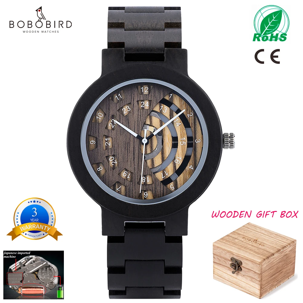 Дропшиппинг BOBO BIRD мужские деревянные часы новый дизайн Роскошные наручные relogios