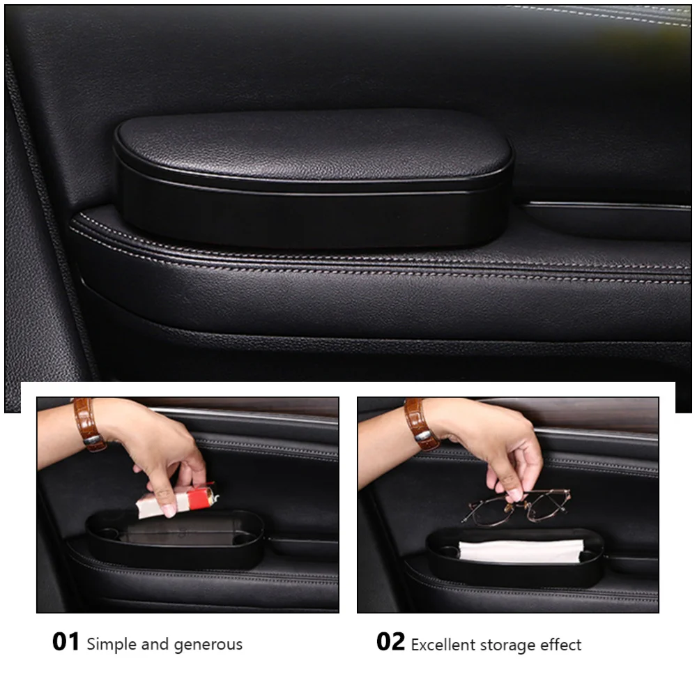 

1pc Durable Storage Box Practical Tidying Box Elbow Rest for Car Door Use