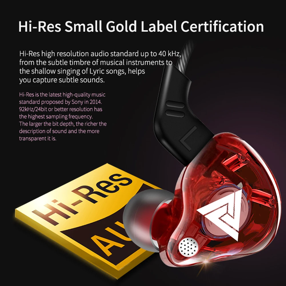 Универсальные Hi-Fi наушники-вкладыши QKZ AK6 штекер 3 5 мм спортивные наушники с