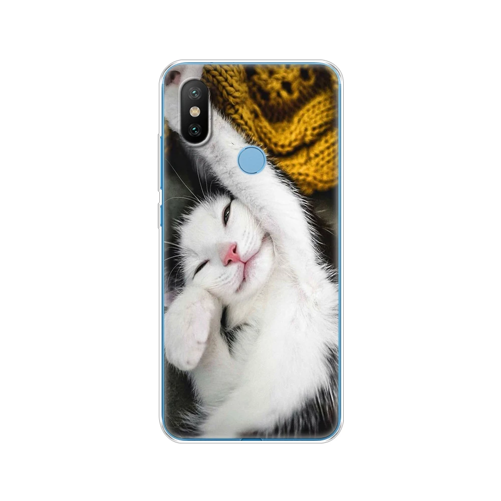 Силиконовый чехол для телефона Xiaomi Mix 2 S Mi TPU задняя крышка полная защита