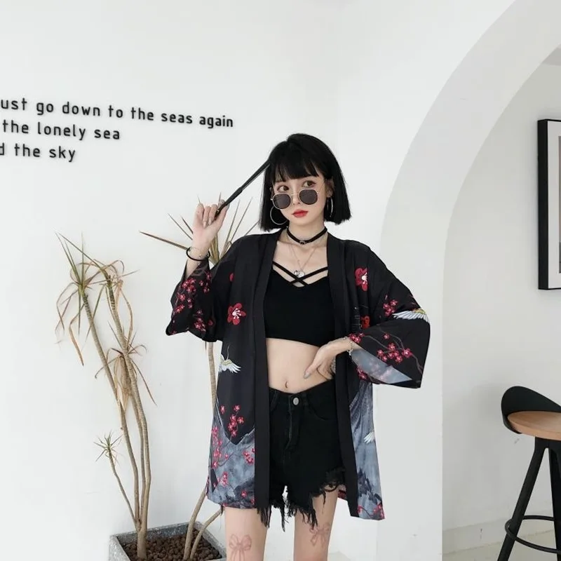 Японское кимоно для женщин юката хаори Оби гейши японская одежда женский