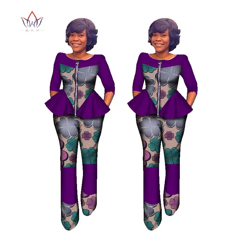 Осенний женский костюм в африканском стиле с принтом большой размер комплект из 2