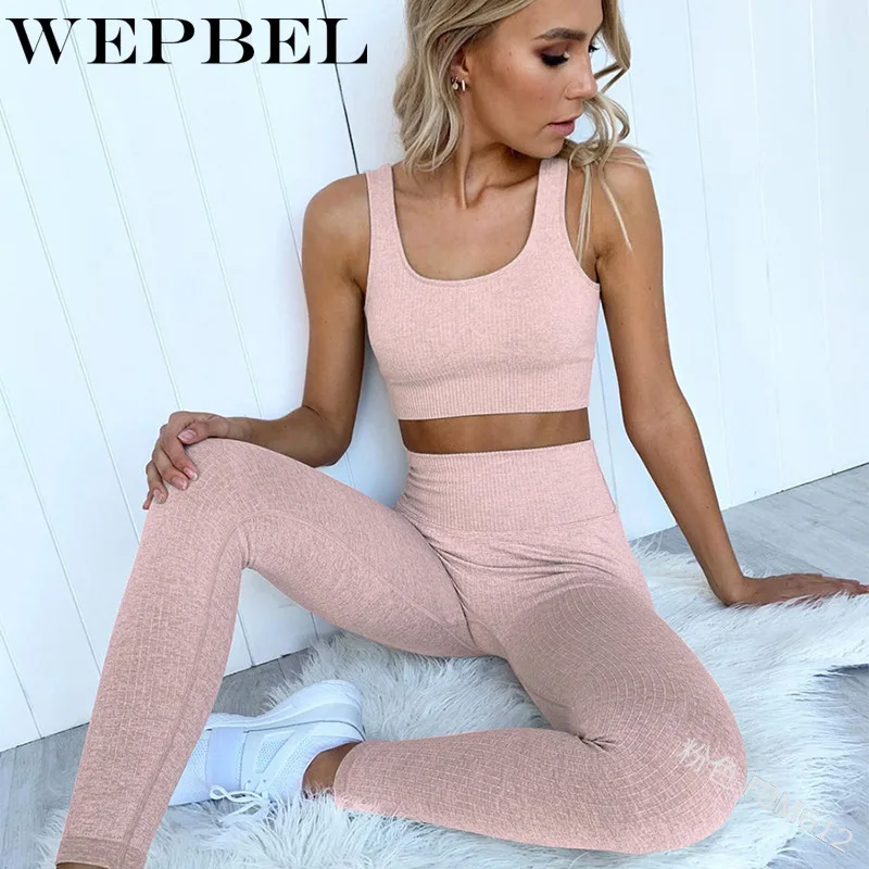 

2 PCS Seamless Women Yoga Set Workout Sportswear Gym Clothing Fitness Short Sleeve Crop Top High Waist Leggings Sports Suits