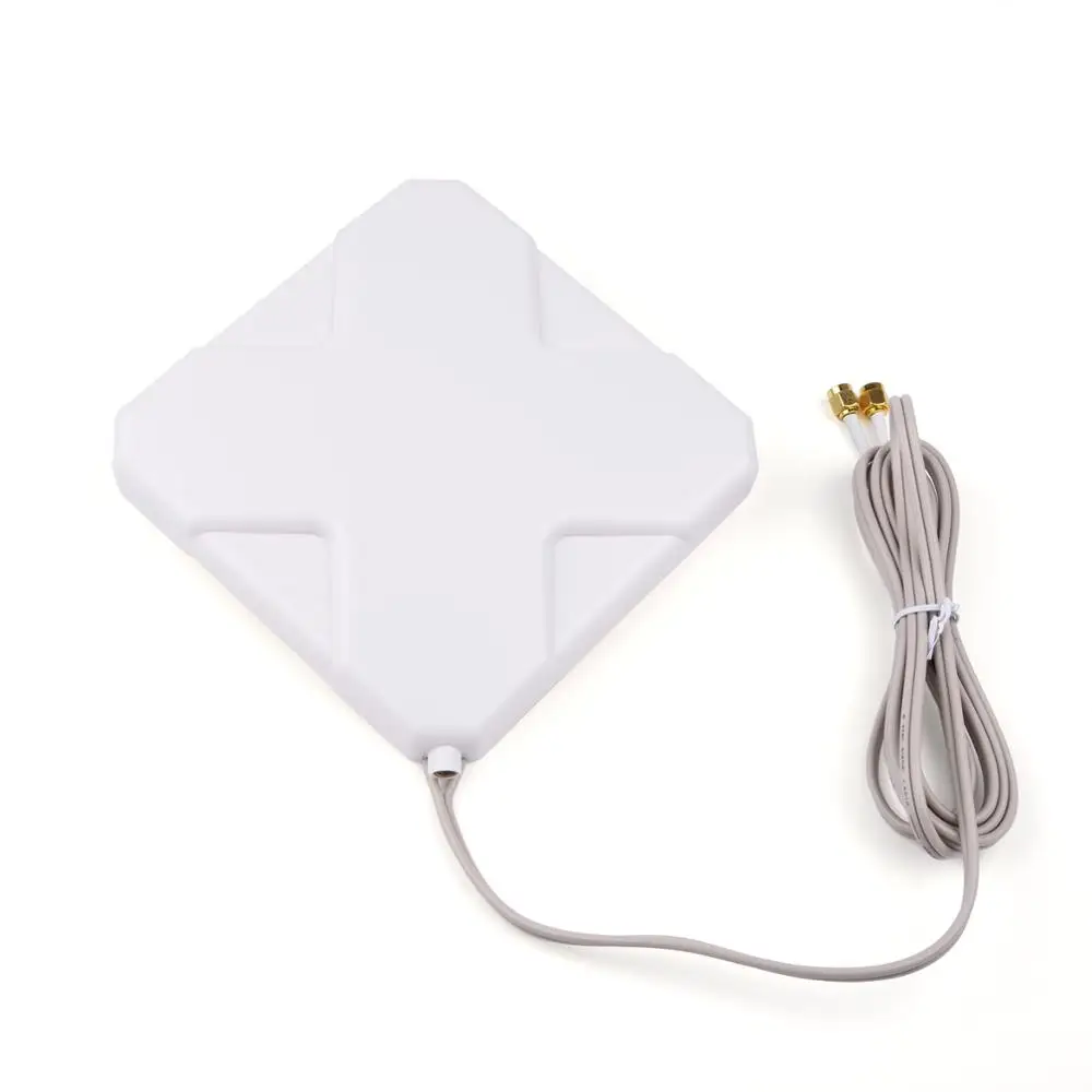 791-2690MHz Hi-Gain 35dBi Antenna 3G 4G LTE Outdoor Antenna RG174 2M/6.56ft Cable SMA Male Connector For 3G 4G Router Modem