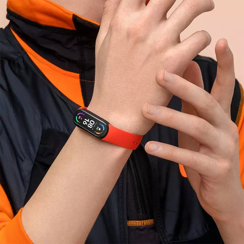 Смарт-браслет Xiaomi Mi Band 6 фитнес-трекер с измерением пульса и Bluetooth | Электроника
