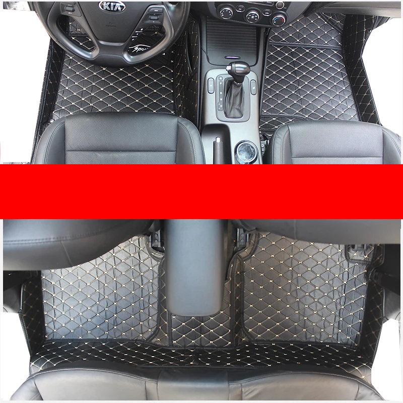 Lsrtw2017 кожаные автомобильные коврики в салон для kia Форте cerato 2009 2010 2011 2012 2013 2014 2015 2016