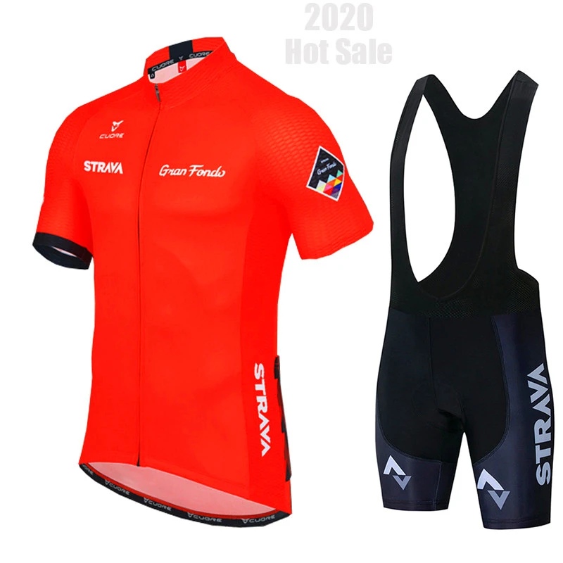 

2021 STRAVA Ciclismo Jersey conjunto MTB uniforme bicicleta Ropa de Ropa de bicicleta para hombre deportes shorts traje Culotte