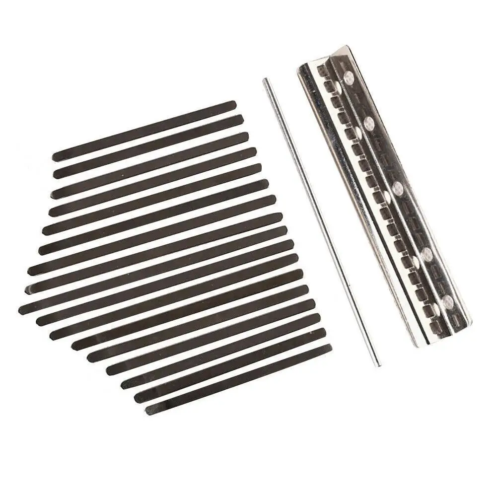 

Thumb Piano Bridge Saddle 17 Keys Set Kit for Kalimba DIY Replacement Parts