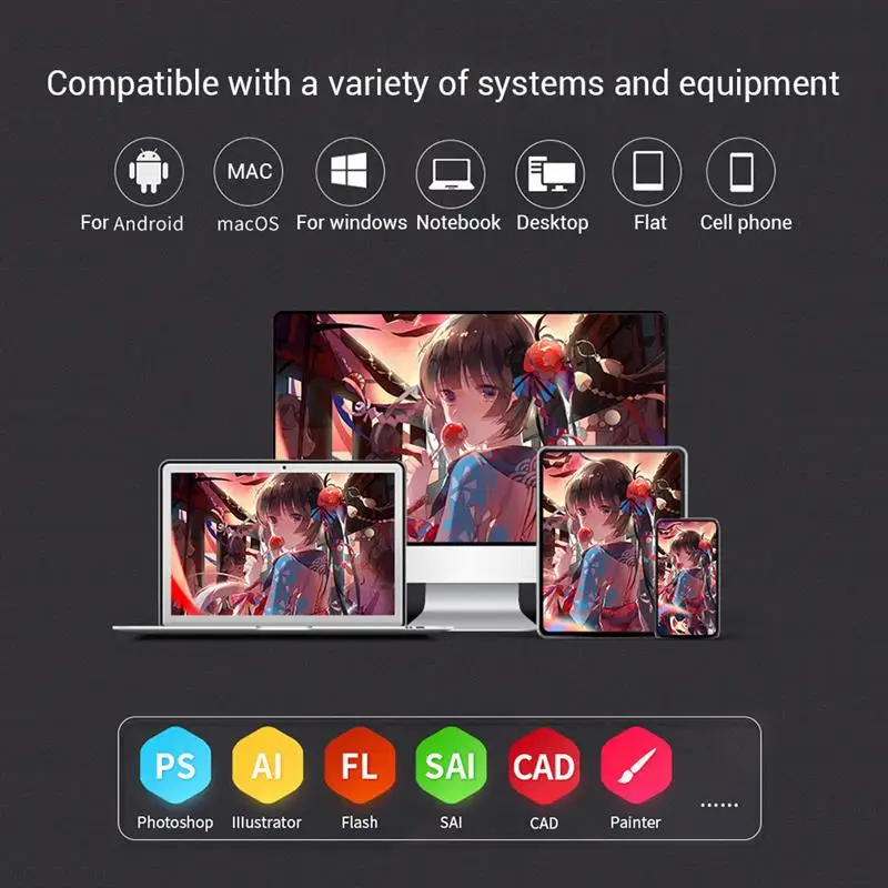 

Brand New 10 Moons Graphic Tablet G12 Smart LCD Digital 8192 Levels 5080 LPI HD Drawing Tablet For Desktop Cellphone Notebook