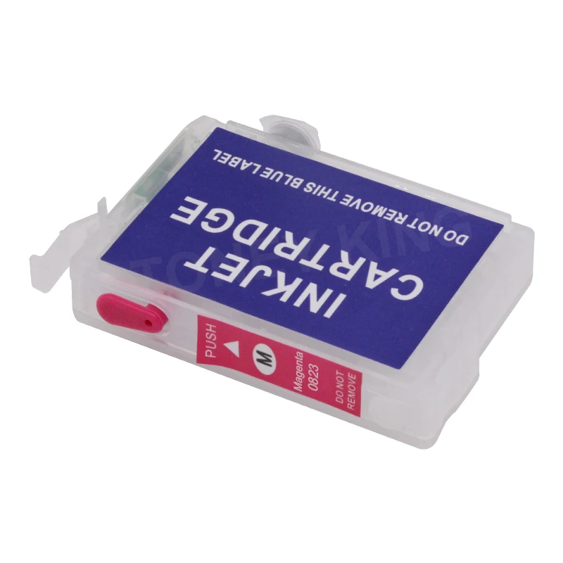 toney king t0821 refillable ink cartridge for epson stylus photo t50 r290 r295 r390 rx590 rx610 rx615 rx690 1410 tx650 printer free global shipping