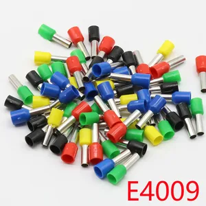 E4009 трубчатые изоляционные клеммы 4 мм2 100 шт./упаковка Кабельный соединитель изолированный изоляционный обжимной соединитель E-