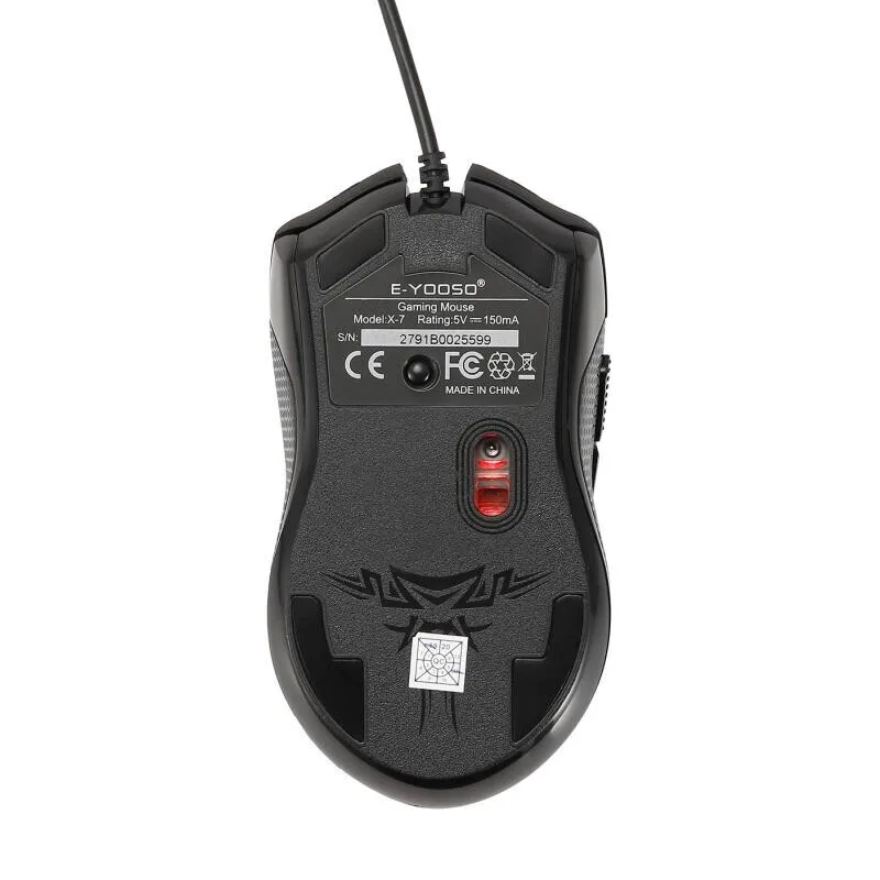 Мышь игровая Проводная с RGB-подсветкой 6 программируемых кнопок 6400 DPI | Компьютеры
