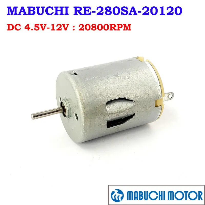 Высокоскоростной мощный магнитный двигатель постоянного тока Mabuchi Mini 280
