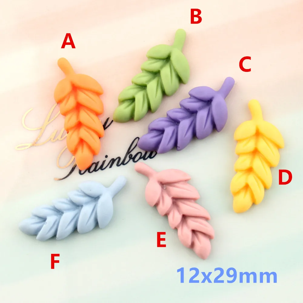 

Resin Lovely Wheat Flatback Cabochons Colorful Resin Cabochon 20pcs Scrapbook Kawaii DIY Embellishments Accessories