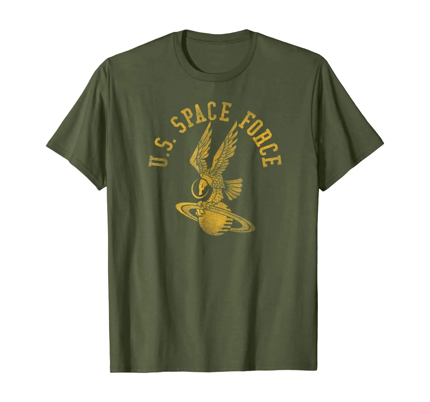 

U.S. Space-Force Eagle on Saturn Armed Forces T-Shirt