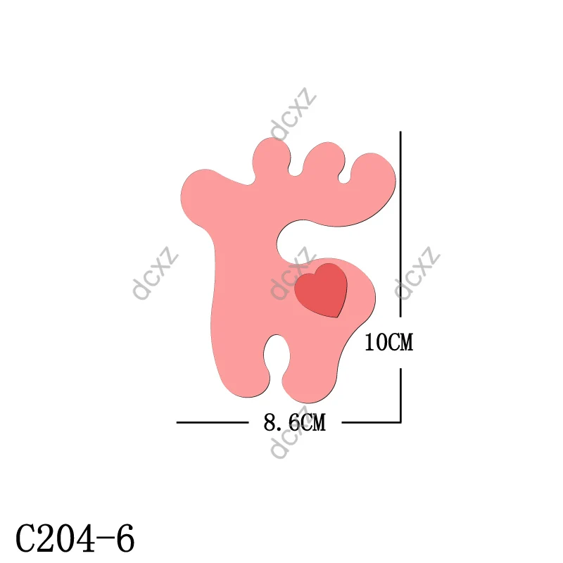 Новый Рождественский олень деревянные штампы скрапбукинга C204 6 резки подходит