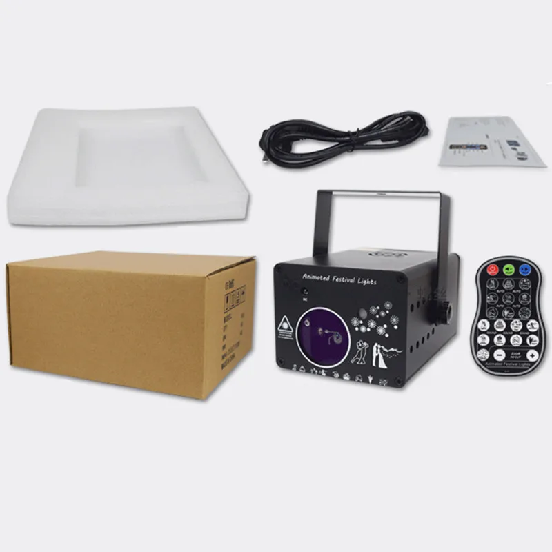 

DMX 512 Animated Festival Lights Remote Bedroom KTV Bar DJ Stage Lighting Intelligent Dynamic Animation Red Green Laser Lights