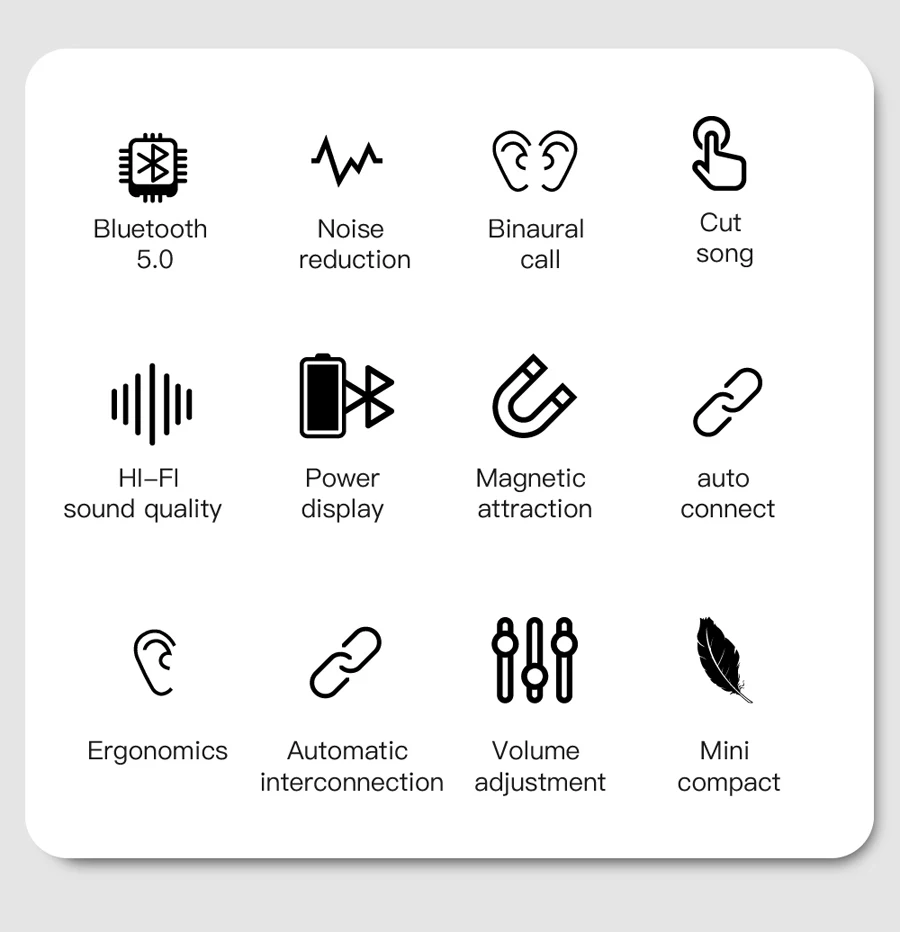 TWS Bluetooth 5,0 настоящие Беспроводные наушники с шумоподавлением, Спортивная гарнитура, стерео наушники с микрофоном для мобильного телефона