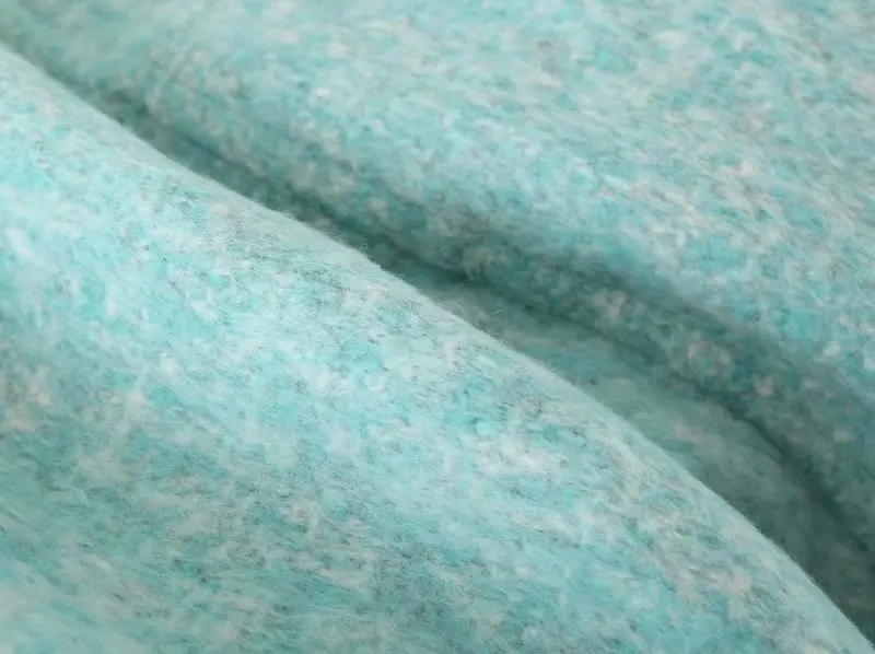 ROHOPO топ с зазубренным воротником на одной пуговице однотонная Шерстяная Смесь