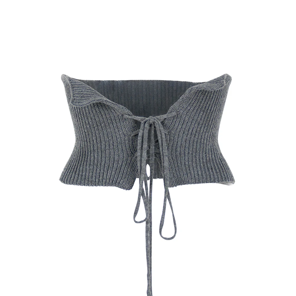 Вязаный модный пояс ребристый Однотонный женский высокая эластичность широкая