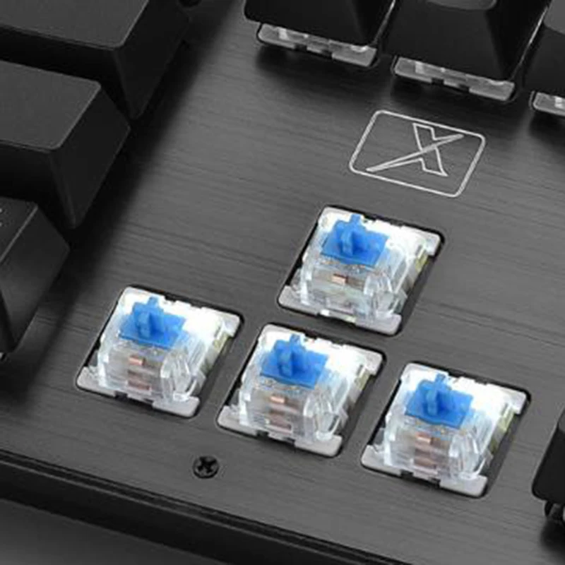 Механическая клавиатура 104 клавиши светодиодный с подсветкой Проводная USB 12