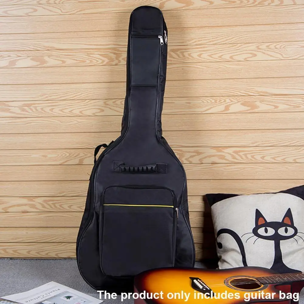 Waterproof Ballad Guitar Cases Double Strap Padded Cases Strap Classical Shoulder Guitar Black Hard Case For Electric Guitar