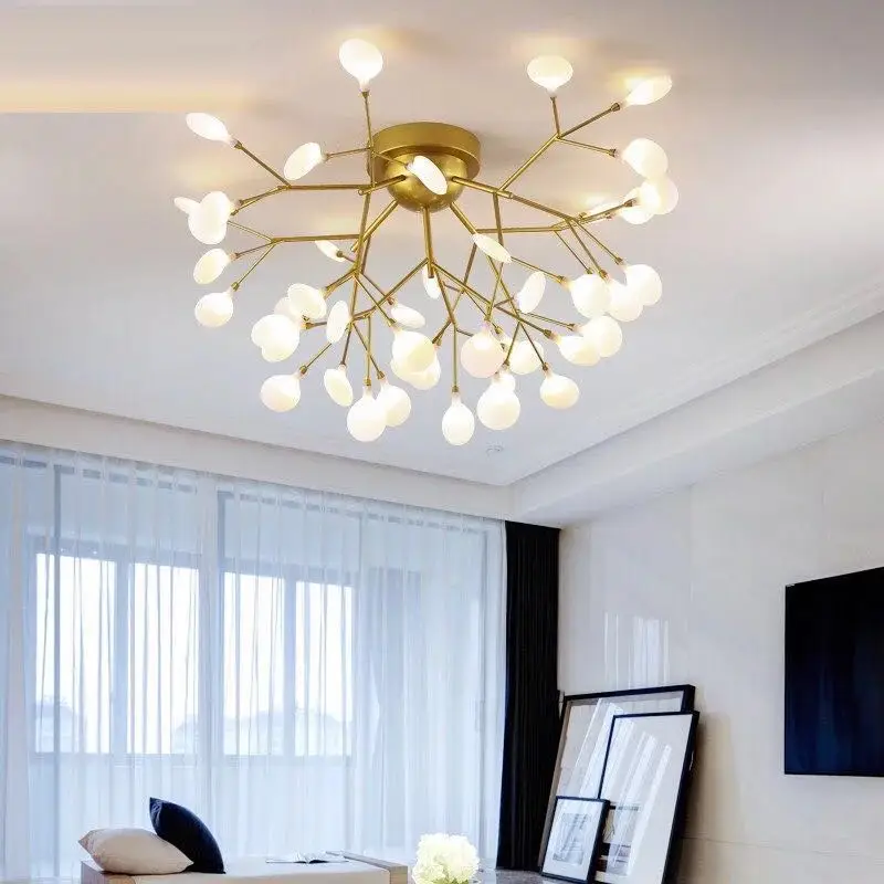 Современная потолочная светодиодная люстра освещение для гостиной спальни