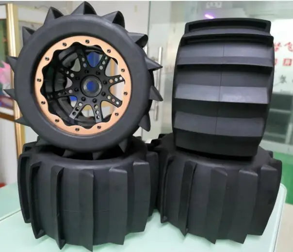2 шт. осевой 1/8 внедорожный beadlock грузовик Снежный комплект шин 2 шт. для дикари 4,6 5,9 XL Flux Summit hobao MT MT4 E-revo