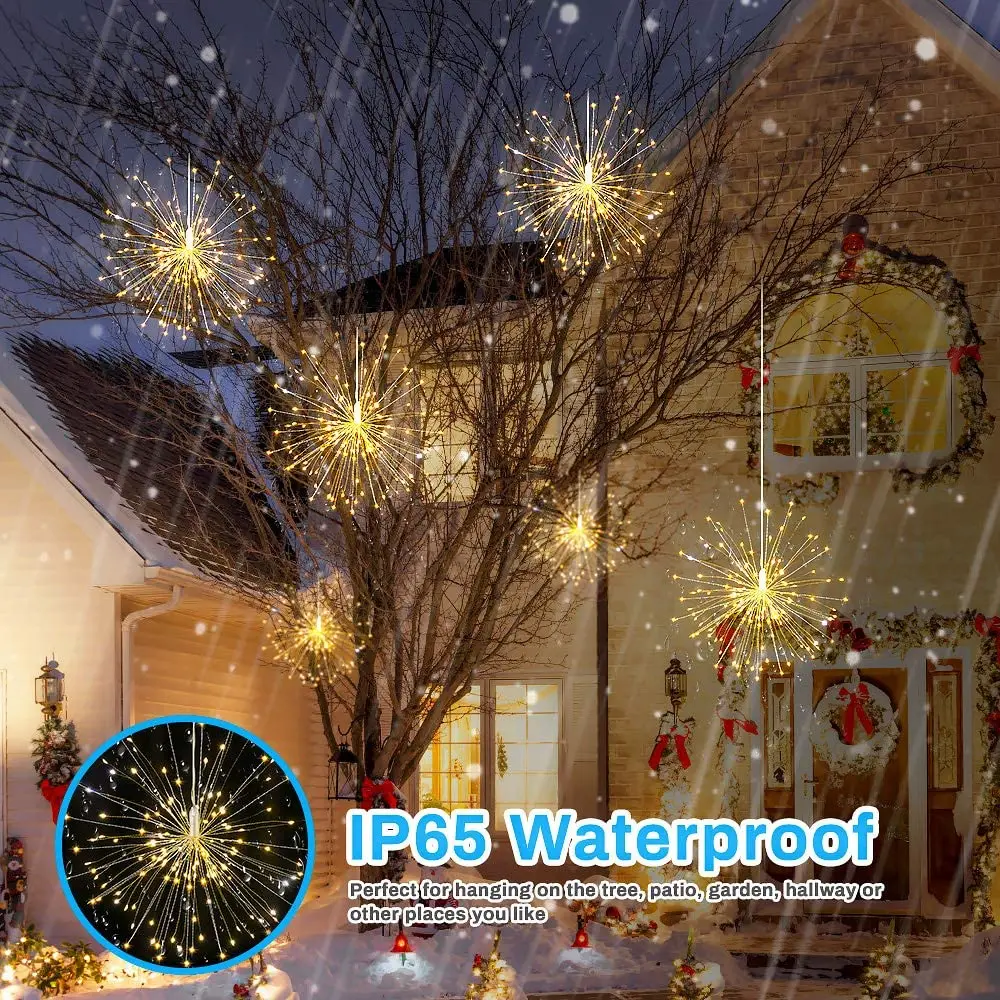 2 упаковки фейерверков s 120 Светодиодные Звездные огсветильник сказосветильник