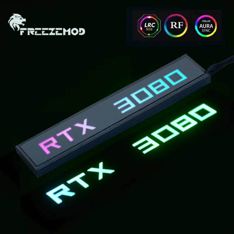 PC Case DIY RGB VGA Side Panel RTX 3070 3080 3090 Graphics Card GPU Lighting Backplate Board ROG 5V 3PIN ARGB M/B AURA SYNC | Компьютеры и