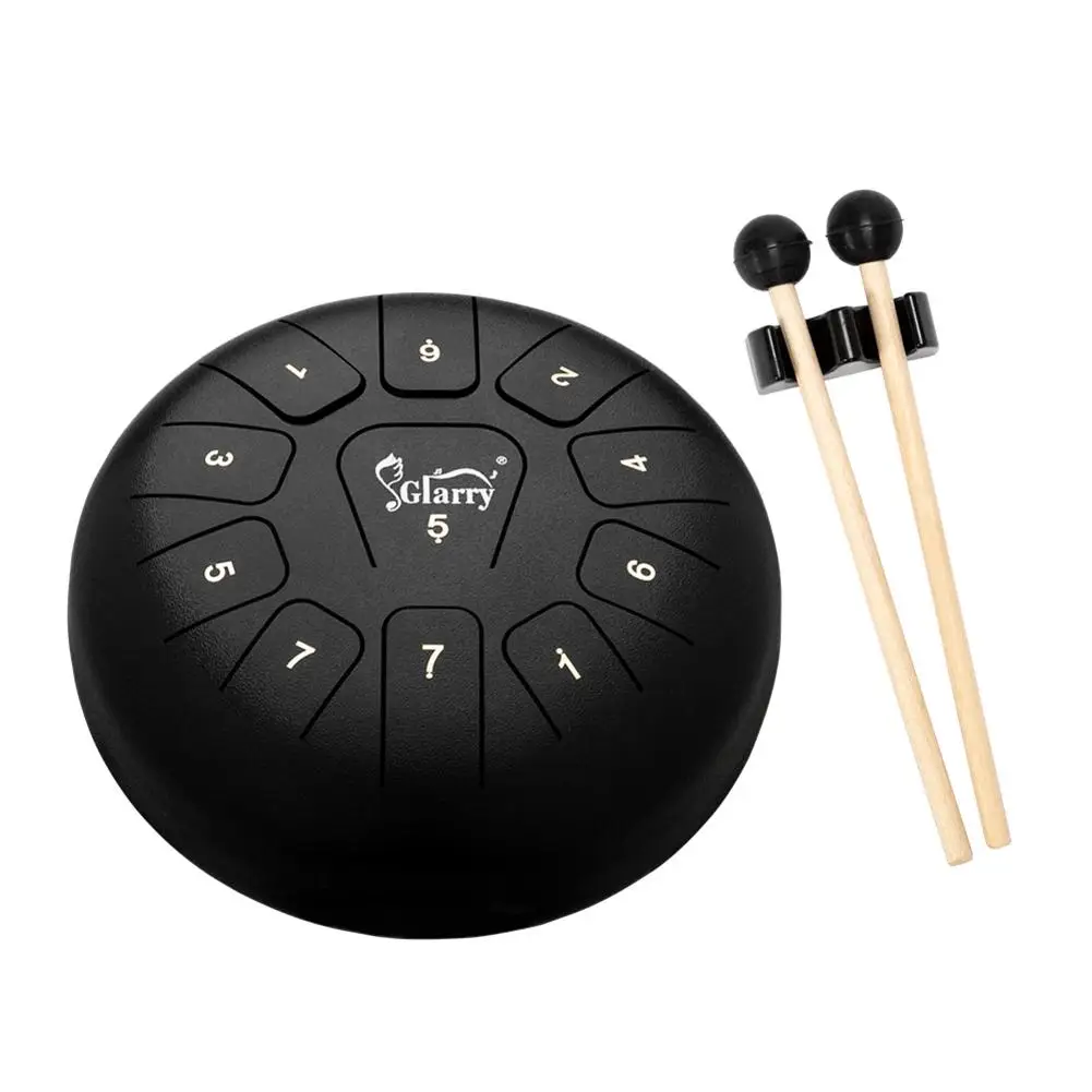 Glarry 10 &quot11 тон Сталь язык барабан Нержавеющая сталь Handpan барабана пустые барабаны