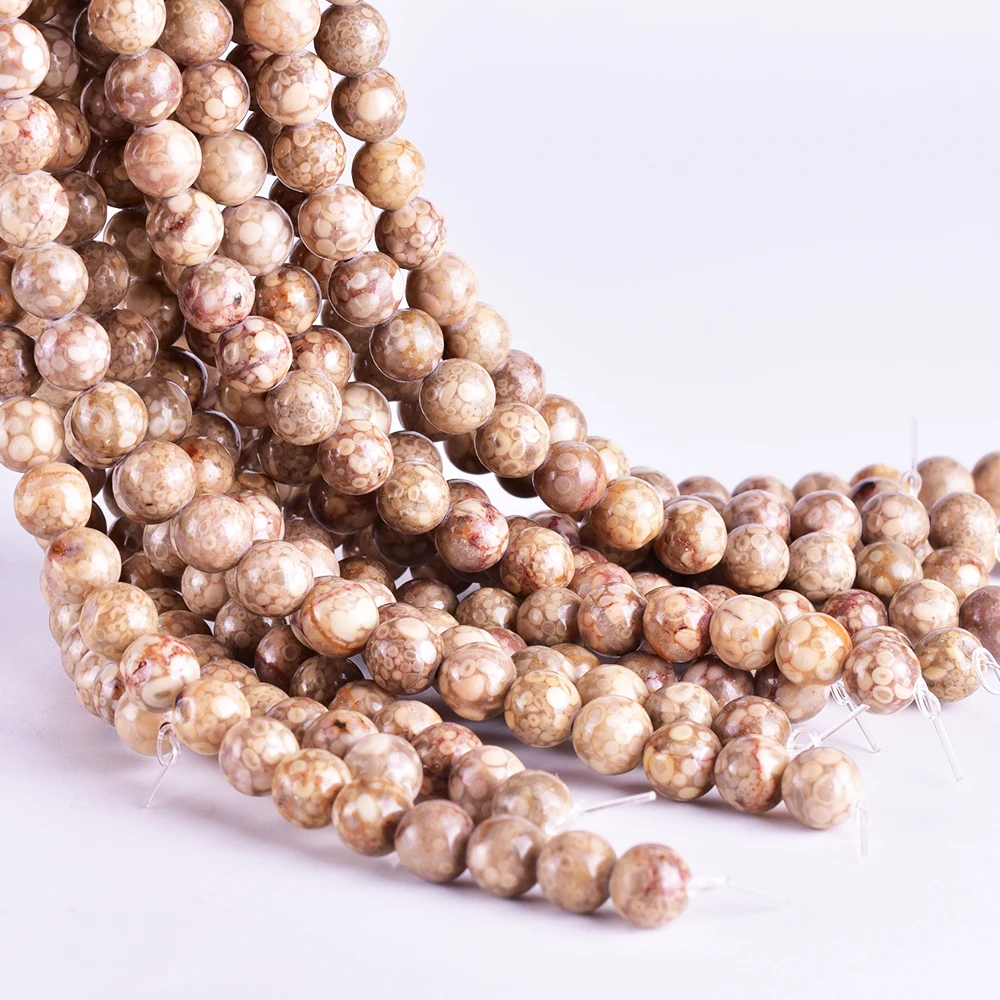 Бусины из натурального камня с хризантемой Asingeloo круглые широкие бусины гематита