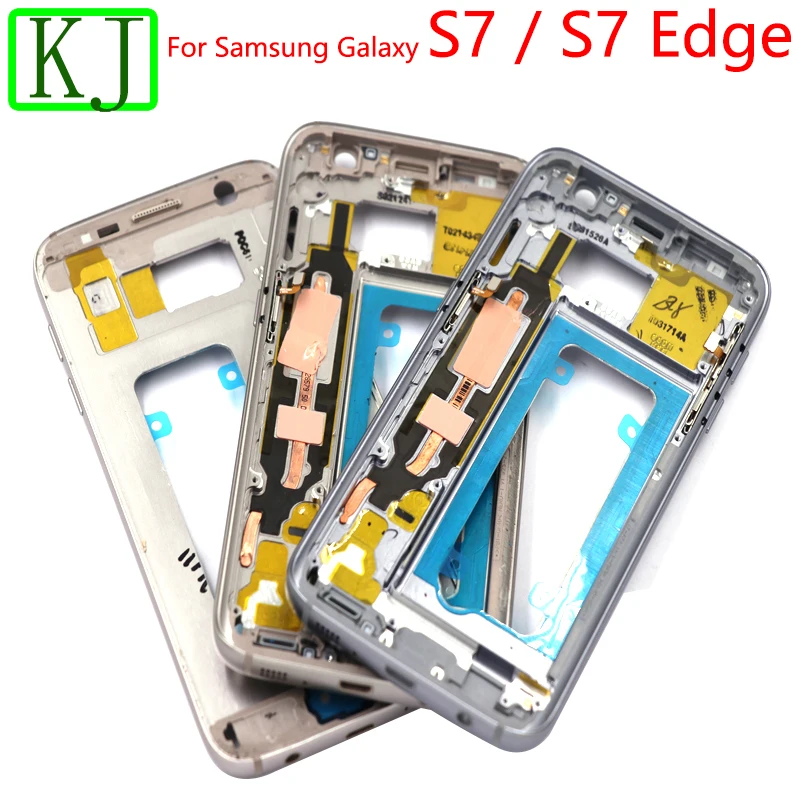 S7 Edge средняя рамка для samsung Galaxy S7 G930 G935 металлический ЖК-держатель средняя пластина Корпус рамка Шасси