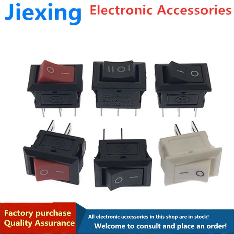 

10 шт. кнопочный переключатель 10x15mm SPST 2Pin 3pin 3A 250V KCD11 оснастки в включения выключения кулисный переключатель лодка 10 мм * 15 мм Черный, красный, б...