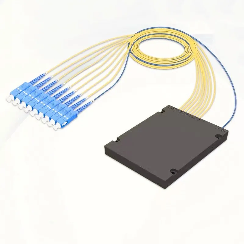 Бесплатная доставка FTTH FBT PLC волоконно оптический сплиттер 1x8 PLCFiber SC/UPC 1X8