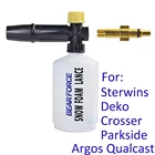Пенная насадка для автомобильного мыла, для Crosser Sterwins Deko Parkside Argos Qualcast