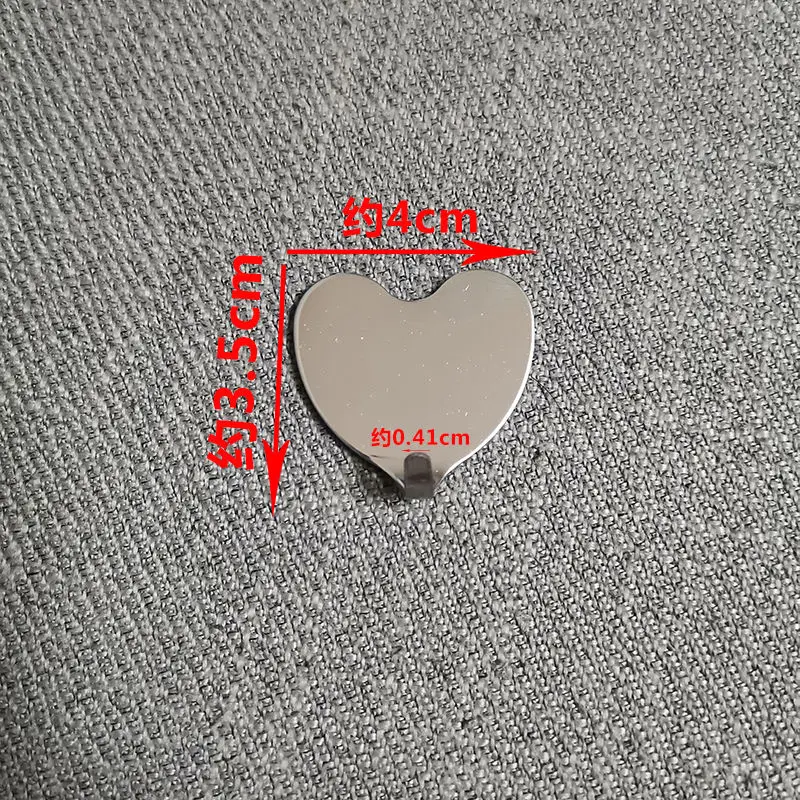 

Self Adhesive Hooks Punch Free Silver Love Stainless Steel Strong Sticky Wall Door Hang Kithcen Bathroom Storage Organizer