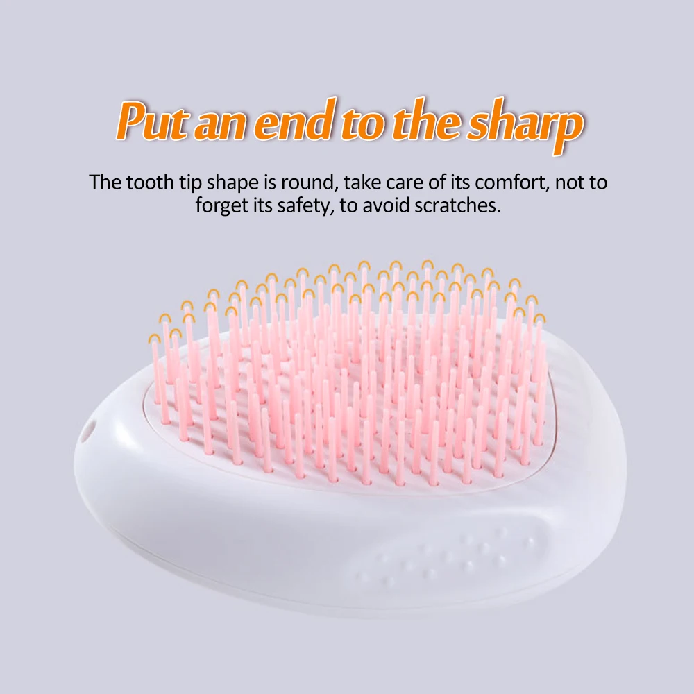 

Cat Brush for Shedding and Grooming Cat Hair Remover for Long and Short Haired Cats Dogs Pets Brush One-click Self-cleaning