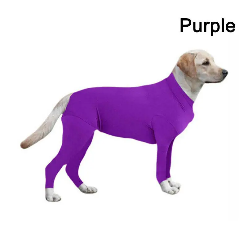 

Dogs Jumpsuit Pet Clothes Post Operative Protection Long Sleeves Bodysuit Post Surgery Recovery Suit For Dog Solid Clothes