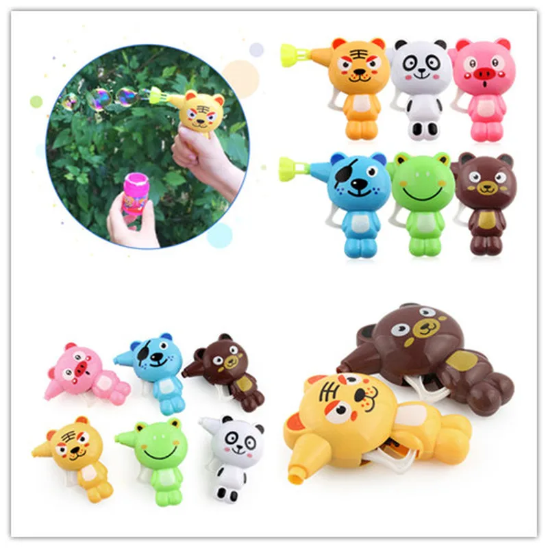 Новые детские мыльную воду для пускания мыльных пузырей пистолет мультяшная