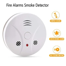 Stand Alone Heat Sensitive Fire Alarm Detector Home Kitchen CO Gas Prevention 360 Degree Induction Smoke Probe  Audible Alarm