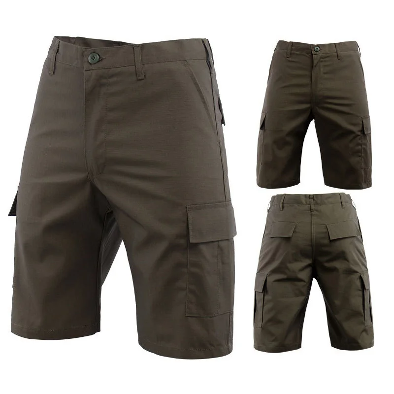 Летние мужские тактические шорты камуфляжные тонкие карго Мужская одежда