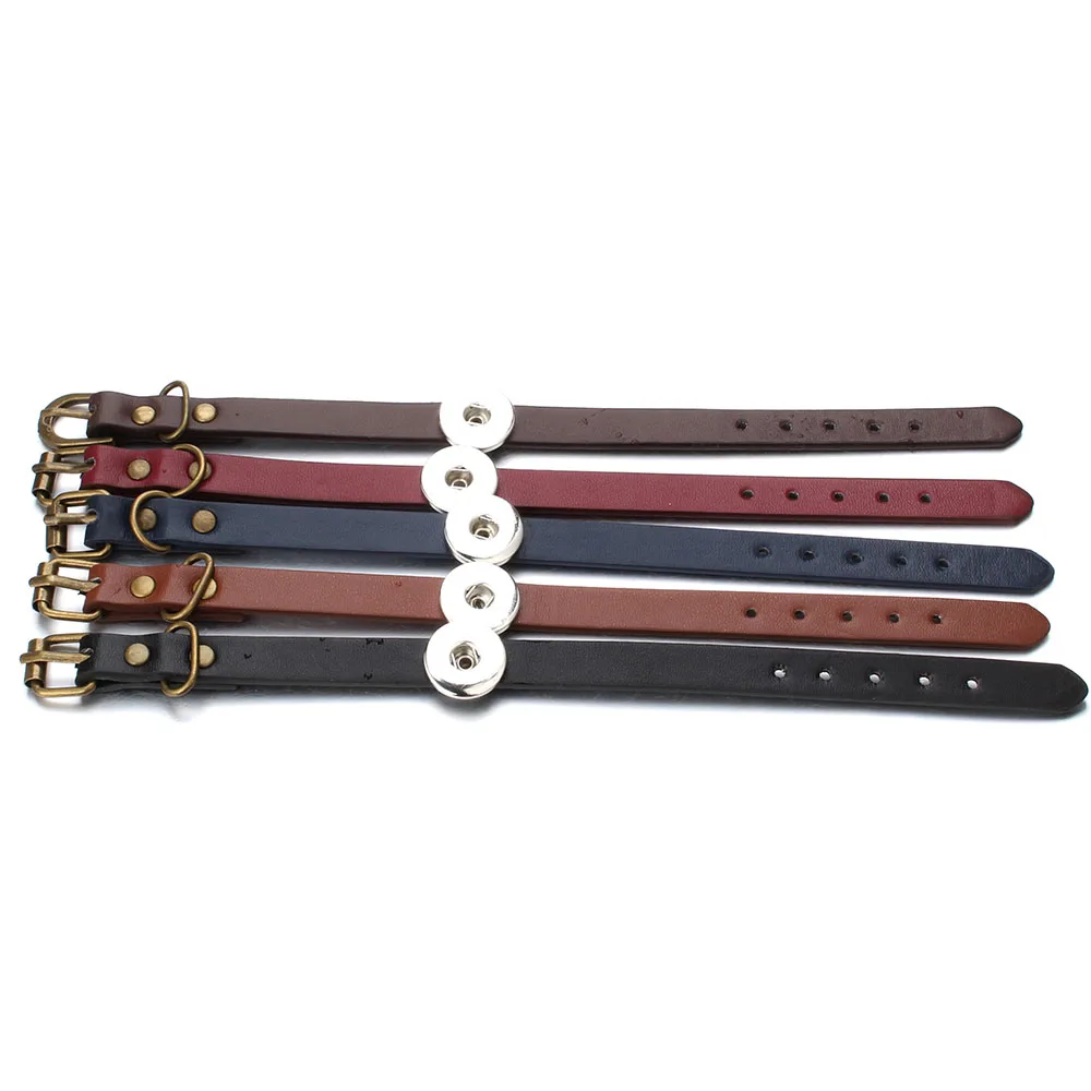 10 шт./лот оптовая продажа ювелирных изделий 18 мм браслет с кнопками застежками