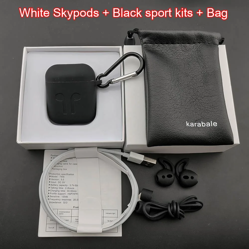 1536D SkyPods MAX Tws Arie 2, gps, беспроводной Bluetooth наушник, регулятор громкости, супер бас, наушники PK i9000 i90000 Pro TWS - Цвет: Skypods BKcase