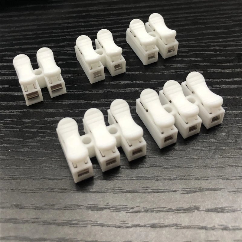 100 шт. CH2 CH3wire разъем 2 pins 3pins электрические кабельные соединители CH3 быстрый