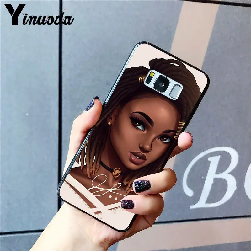 Yinuoda 2bunz Melanin Poppin Aba Black Girl Африканский чехол для телефона Samsung Galaxy S20 S10 Plus S10E S6 S7 S8 S9