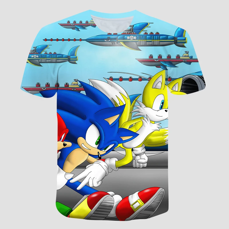 

Kids Boys T-shirts Sleeve Tops Sonic Kids Clothing Children Summer Autumn Sweatshirts 3-15 Years Clothes for Girls T Shirts Teen