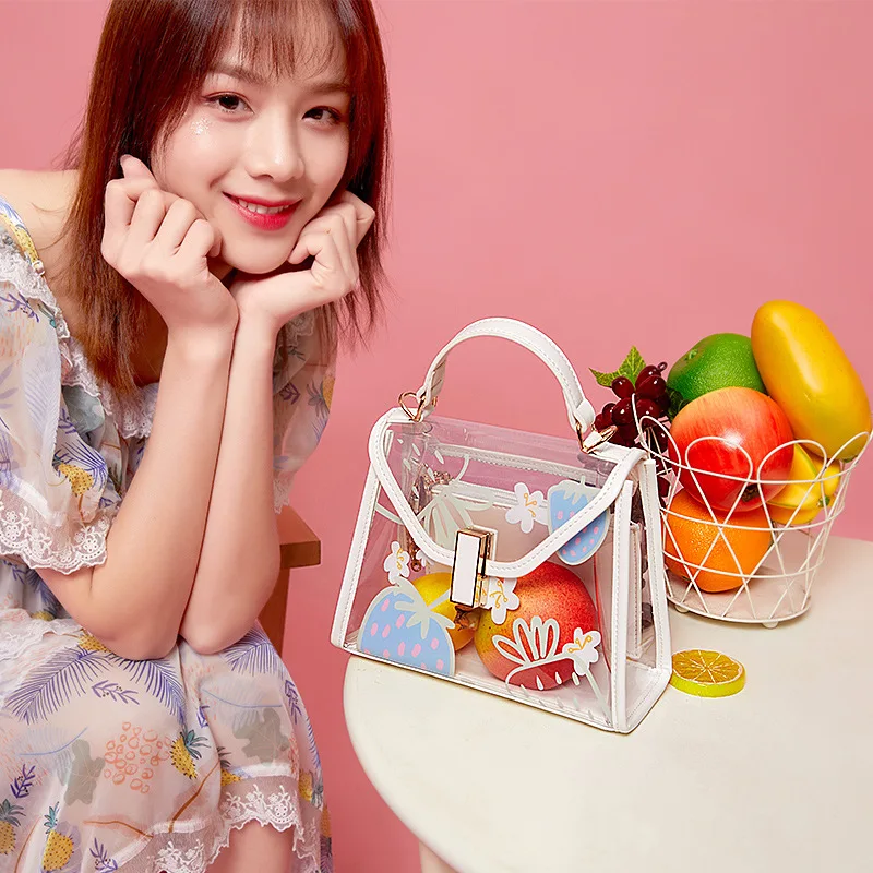 Летняя женская сумка Casmor новинка 2020 модная прозрачная желе Женская портативная